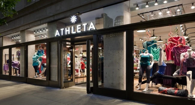 Athleta retail storefront from the A. York project portfolio